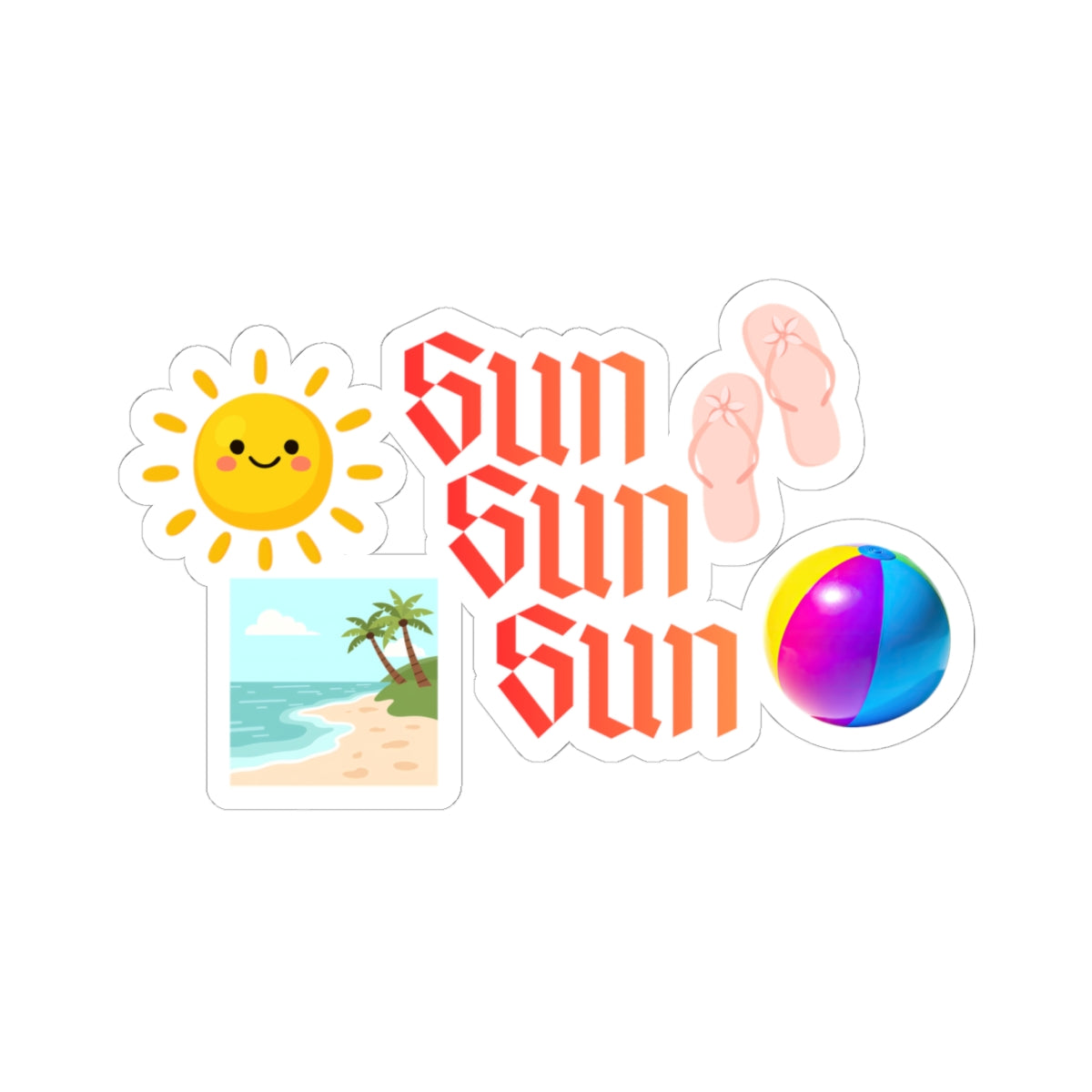 Summer Vibes Sticker  — Sun Stickers