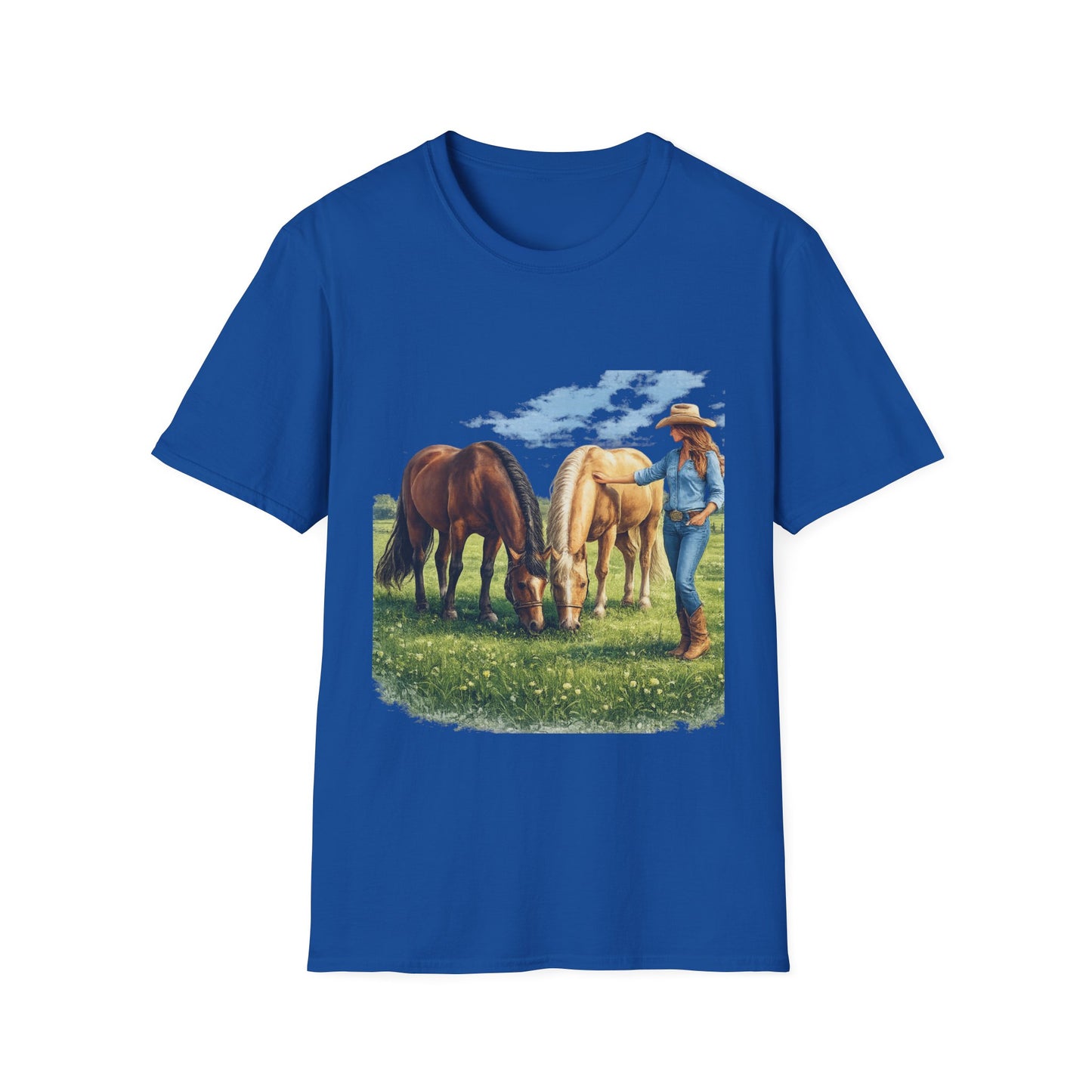 Cowgirl & Horses T‑Shirt –  Graphic Tee